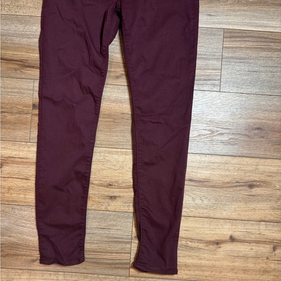 Hudson Krista Super Skinny jeans Shade  Bordeaux mid-rise - Picture 4 of 10